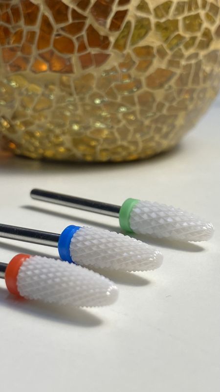 Фреза керамічна F Flame S кукурудза з пластиковим кільцем (червона насічка)