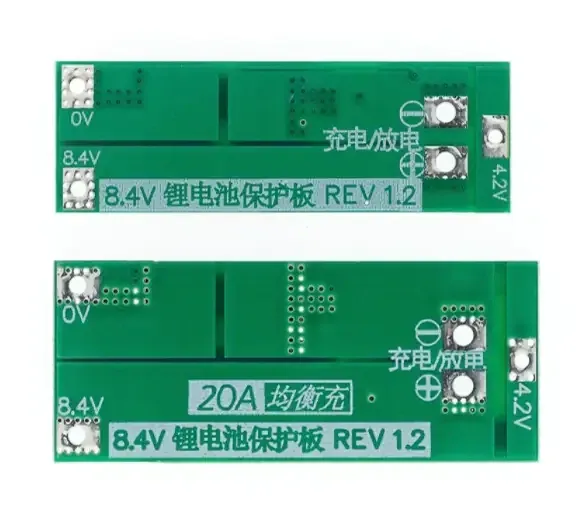 Плата контроллер заряда разряда защита Li-ion аккумуляторов BMS 2S 20A 7,4 В 8,4 В Стандартная версия