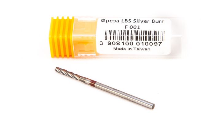 Фреза твердосплавна Silver Burr Bit F001 (червона насічка)