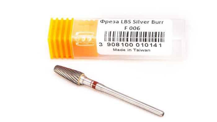 Фреза твердосплавна Silver Burr Bit F006 (червона насічка)