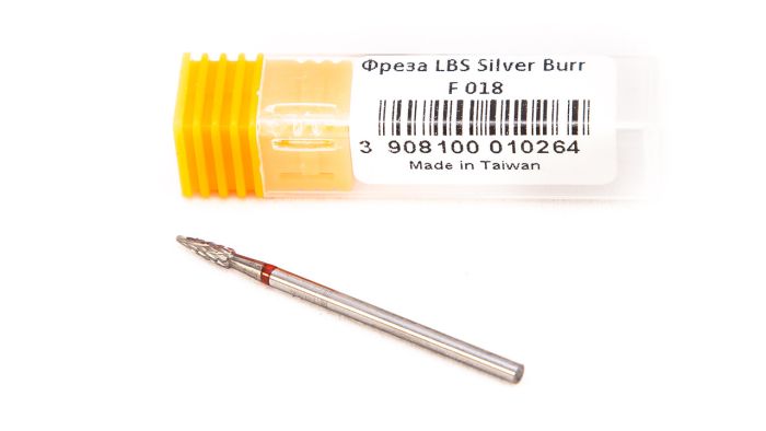 Фреза твердосплавна Silver Burr Bit F018 (червона насічка)