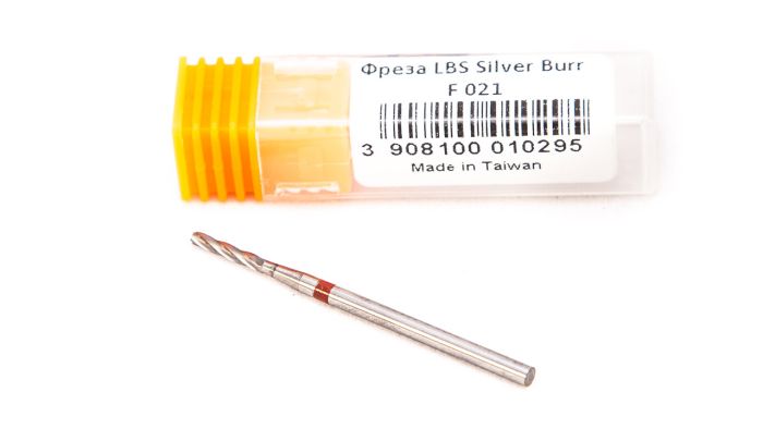 Фреза твердосплавная Silver Burr Bit F021 (красная насечка)