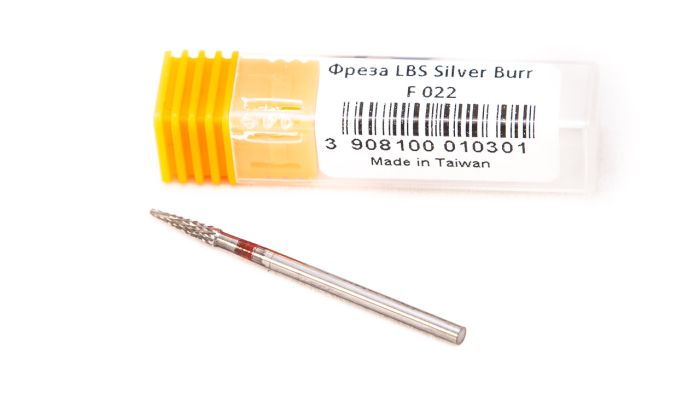 Фреза твердосплавна Silver Burr Bit F022 (червона насічка)