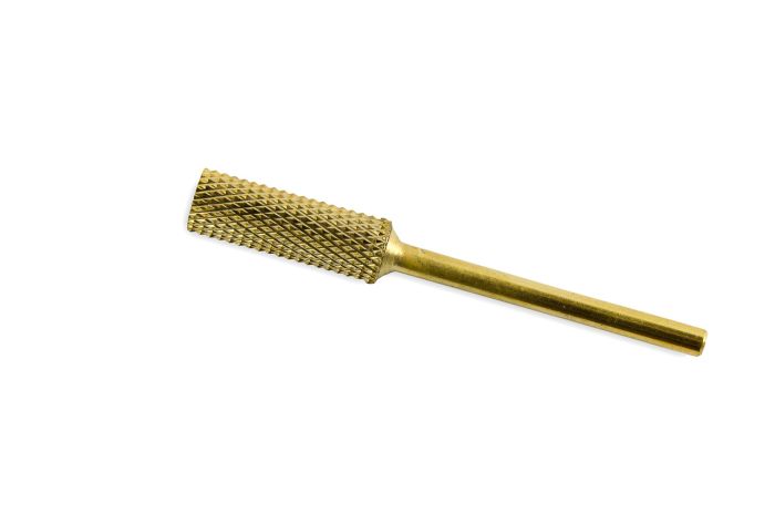 Фреза твердосплавная  золотая 1004 (синяя насечка)