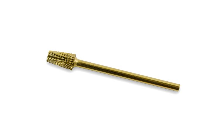 Фреза твердосплавная  золотая 1005 (синяя насечка)