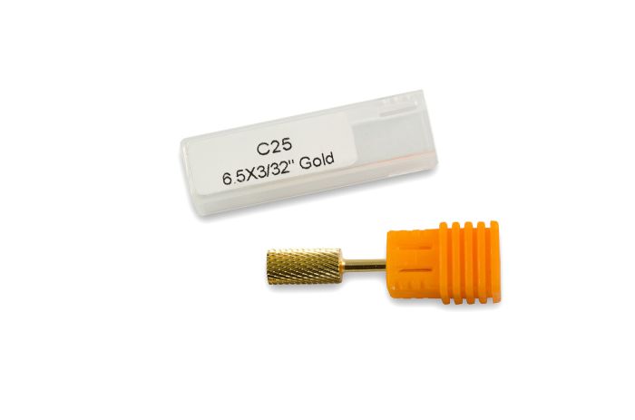 Фреза твердосплавная  золотая 10011(С25) (зеленая насечка)