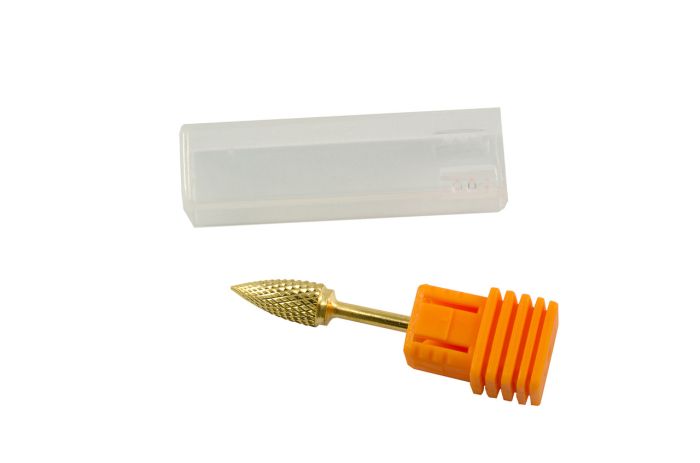 Фреза твердосплавная  золотая 10012 (синяя насечка)