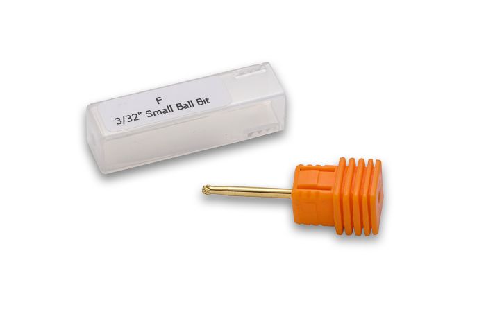 Фреза твердосплавная  золотая F Small Ball Bit (красная насечка)