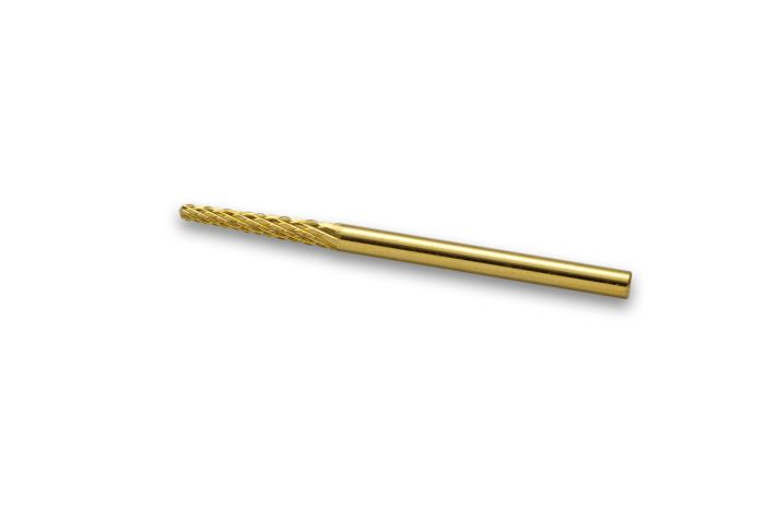 Фреза твердосплавна золота F Small Cone Bit (червона насічка)