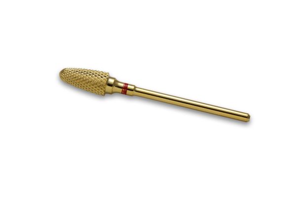 Фреза твердосплавна золота F Tree Shape (червона насічка)