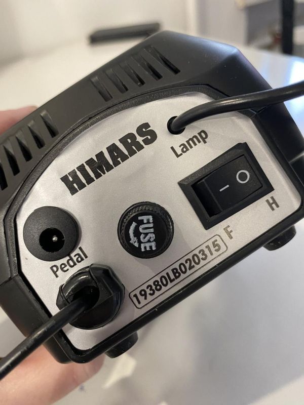 Акумуляторний фрезер для манікюру Himars H37L1 + Лампа SUN 3