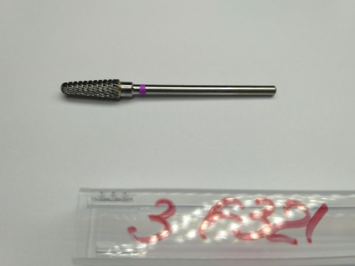 Фреза твердосплавная Carbide metallic combined notch F321 (розовая насечка)