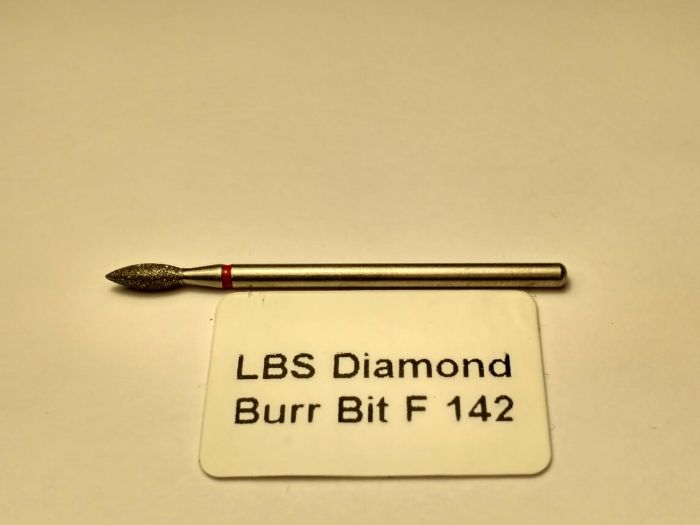 Фреза алмазна Полум'я,діаметр-2,5 мм,(червона насічка)