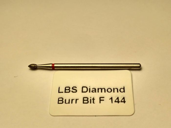 Фреза алмазна Полум'я,діаметр-2 мм,(червона насічка)