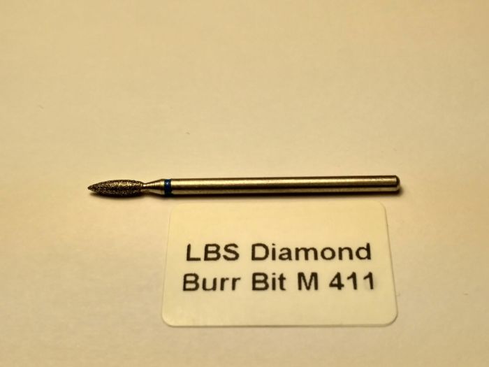 Фреза алмазная Пламя,диаметр-2,3 мм,(синяя насечка)