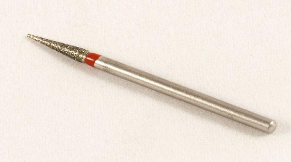 Фреза алмазна Конус, діаметр-2,4 мм, (червона насічка)