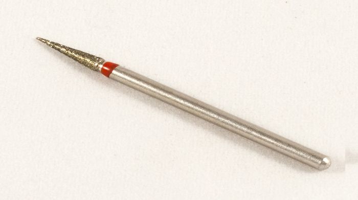 Фреза алмазна Конус, діаметр-2,3 мм, (червона насічка)