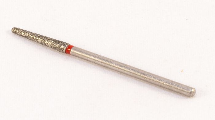 Фреза алмазная Конус,диаметр-2,8 мм,(красная насечка)