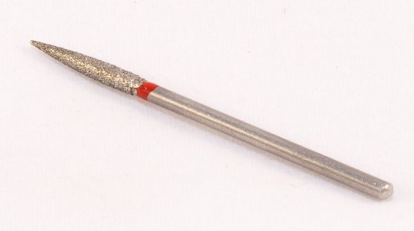 Фреза алмазна Конус, діаметр-2,8 мм, (червона насічка)