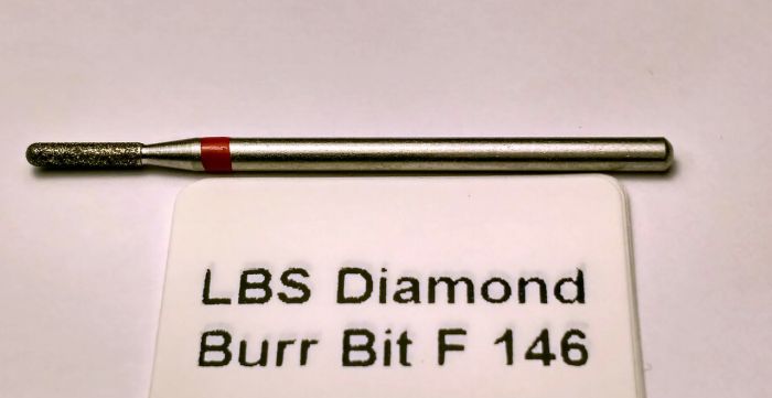 Фреза алмазная Конус,диаметр-1,8 мм,(красная насечка)