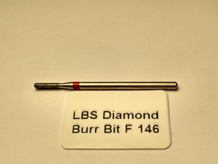 Фреза алмазная Конус,диаметр-1,8 мм,(красная насечка)