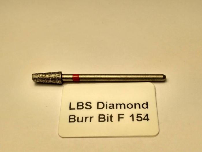 Фреза алмазна Конус, діаметр-4,2 мм, (червона насічка)