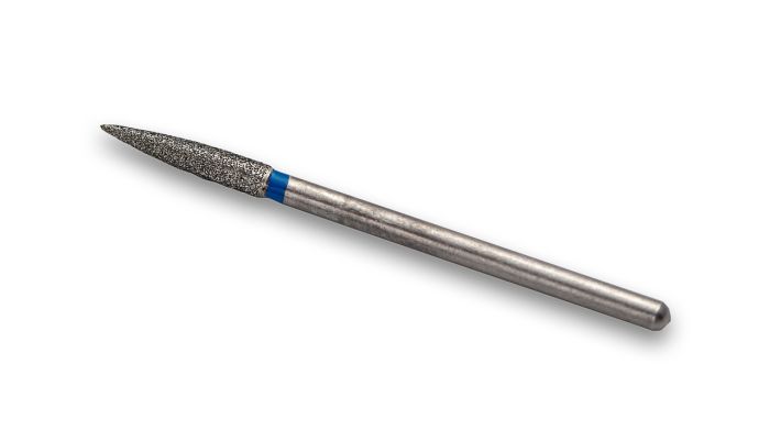 Фреза алмазная Конус,диаметр-2,7 мм,(синяя насечка)