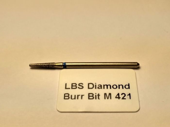 Фреза алмазна Конус, діаметр-2,2 мм, (синя насічка)