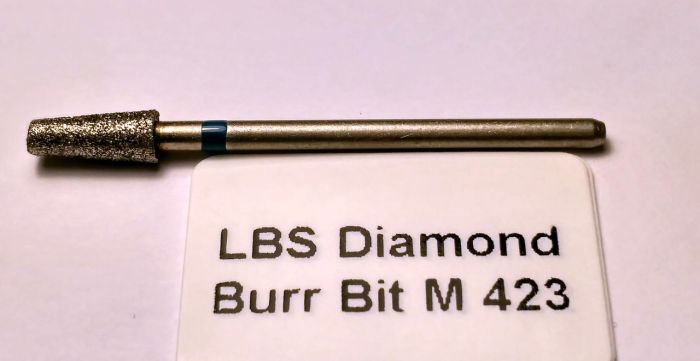 Фреза алмазна Конус, діаметр-4,2 мм, (синя насічка)