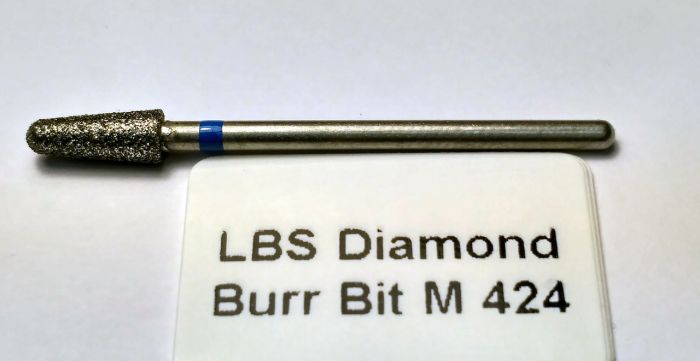 Фреза алмазная Конус,диаметр-4,3 мм,(синяя насечка)