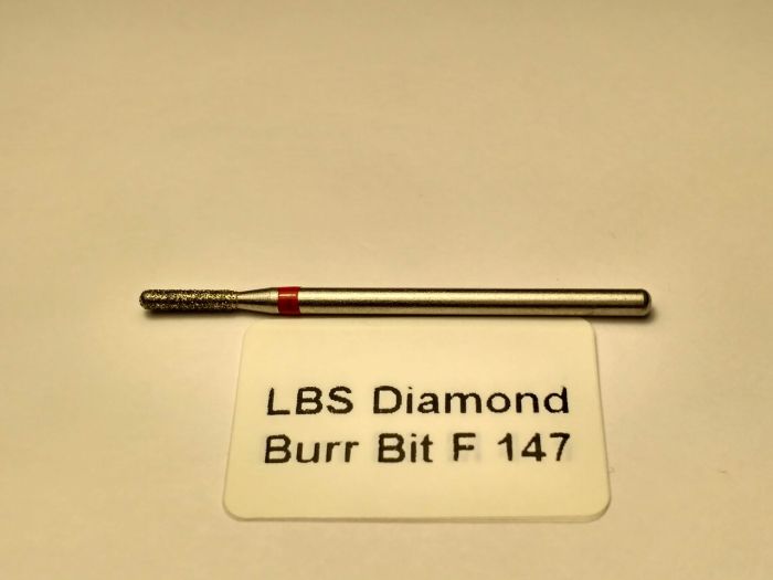 Фреза алмазная Цилиндр ,диаметр-1,9 мм,(красная насечка)