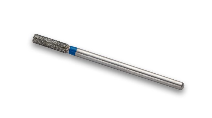 Фреза алмазна Циліндр, діаметр-2,8 мм, (синя насічка)