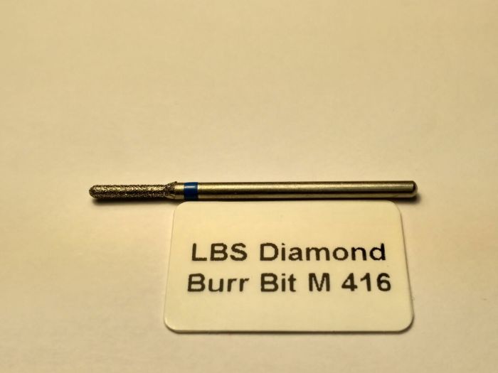 Фреза алмазна Циліндр, діаметр-1,9 мм, (синя насічка)