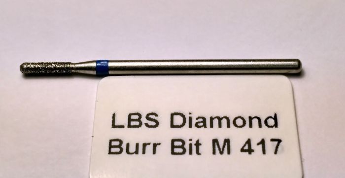 Фреза алмазна Циліндр, діаметр-1,9 мм, (синя насічка)