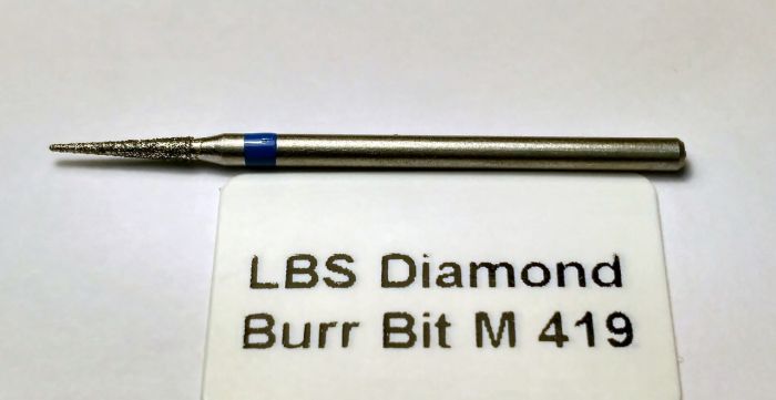 Фреза алмазна Голка, діаметр-1,9 мм, (синя насічка)