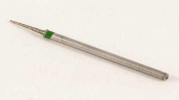 Фреза алмазна Голка, діаметр-1,4 мм, (зелена насічка)