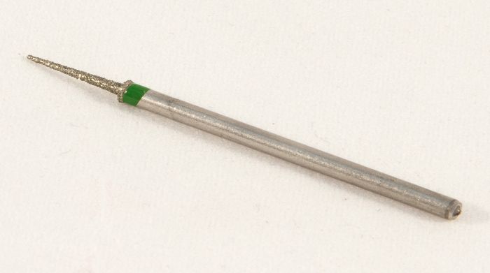 Фреза алмазна Голка, діаметр-1,4 мм, (зелена насічка)