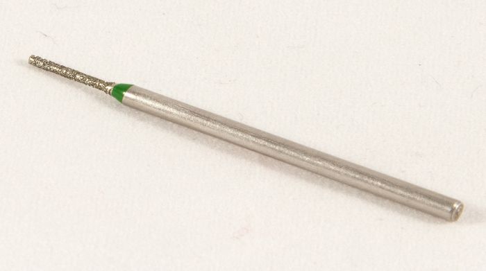 Фреза алмазна Голка, діаметр-1,2 мм, (зелена насічка)