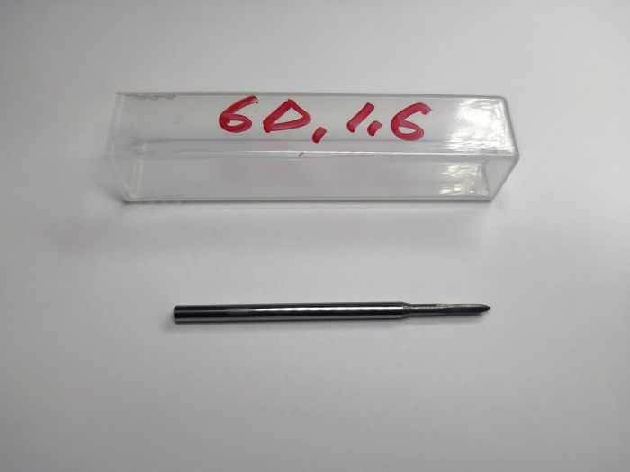 Безопасная твердосплавная фреза 6D 1,6 мм