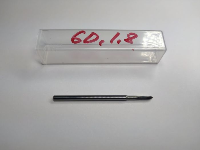 Безпечна твердосплавна фреза 6D 1,8 мм