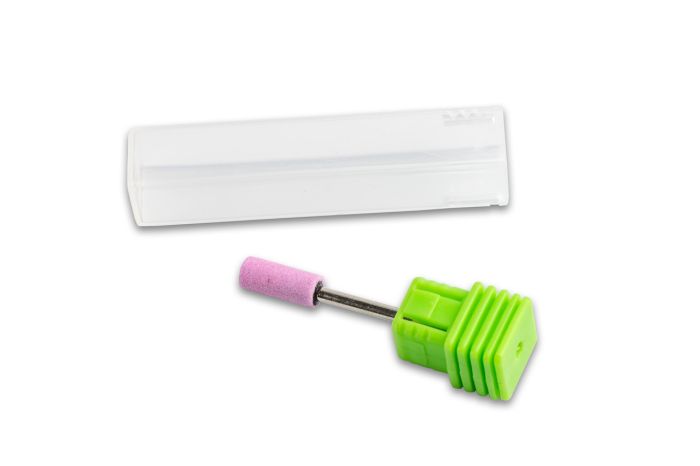 Корундовая фреза Corundum Barrel цилиндр ,диаметр 5 мм (розовая)