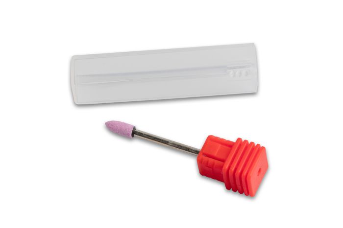 Корундова фреза Flame M велика куля, діаметр 4 мм (рожева)