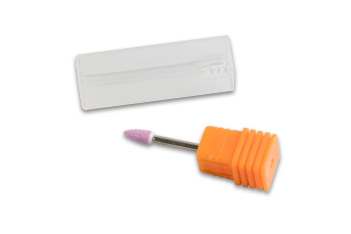 Корундова фреза Flame S куля, діаметр 3 мм (рожева)