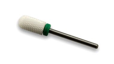 Фреза керамічна Barrel Ball C 022 циліндр закруглений з пластиковим кільцем (зелена насічка)