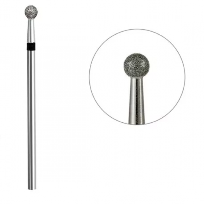 Фреза алмазна Кулька, діаметр-1,2 мм, (чорна насічка)