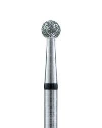 Фреза алмазна Кулька, діаметр-2,2 мм, (чорна насічка)