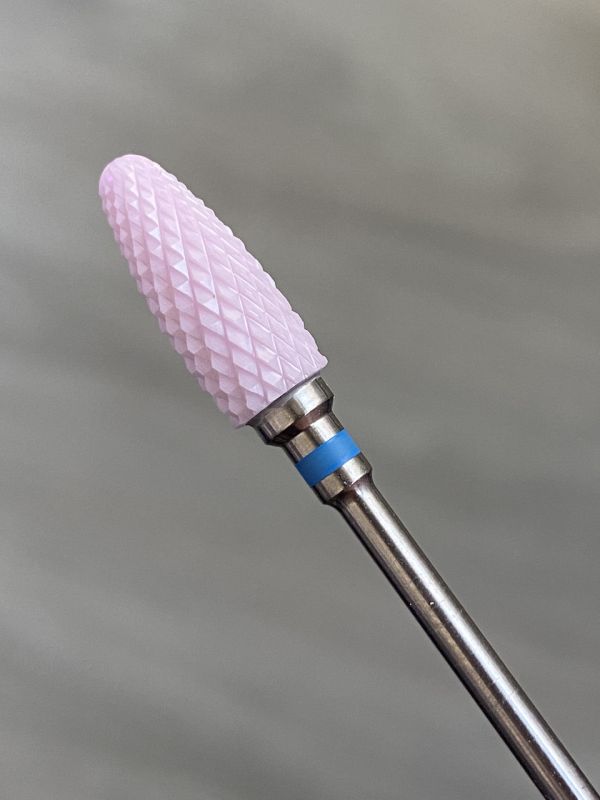 Керамічна фреза рожева Pink Flame М кукурудза (синя насічка)