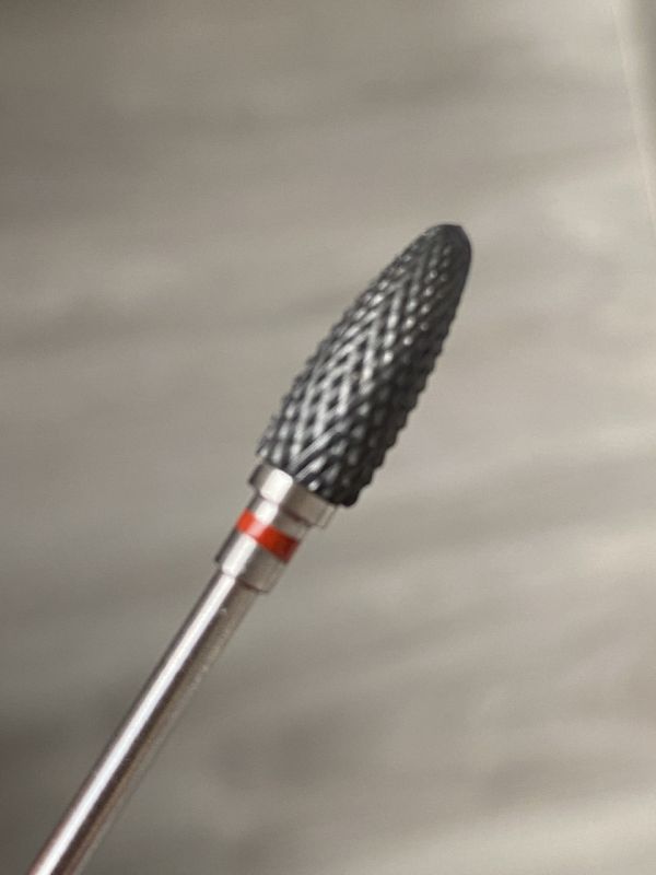 Фреза чорна керамічна Black Flame F кукурудза (червона насічка)