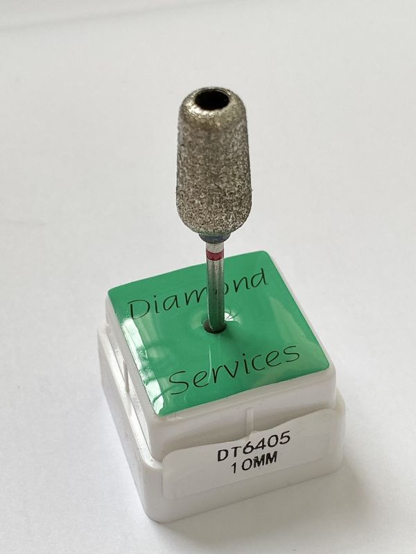 Педикюрна фреза алмазна DT 10 mm червона насічка