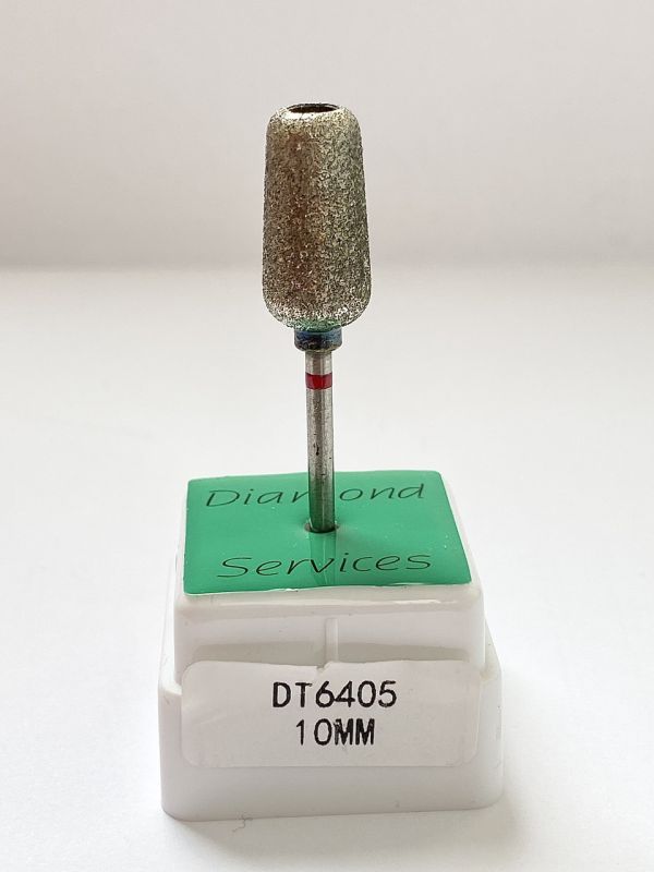 Педикюрна фреза алмазна DT 10 mm червона насічка